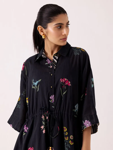 Women's Girls' Printed Maxi Dress Pure Cotton Indian Block Print Casual Summer Evening Party Wholesale Long Midi Bulk Buttons - Product Image 3