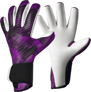 Latest Design Professional Breathable Lightweight Comfortable Leather Outdoor Goalkeeper Gloves Full Finger Adjustable Wrist - Product Image 3