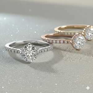 Anillo de Compromiso con Diamante Cultivado en Laboratorio, Oro de 14K, Corte Redondo, Engaste de Garras, Estilo Vintage, para Fabricante de Joyería Personalizada Certificada, OEM, ODM - Product Image 2