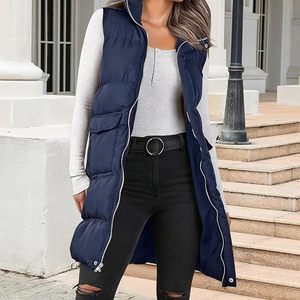 <b>Women's</b> Breathable Winter Puffer Vest <b>Sleeveless</b> Lightweight Nylon <b>Jacket</b> Quilted Outerwear Warm Padding Zipper Front Casual - Product Image 1