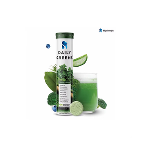 Daily Greens Healthy Living Effervescent <b>Tablets</b> Lemon Lime Flavored Superfood Vegetable Powder Safe for Adults' Pregnant Women - Product Image 3