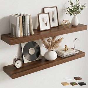 Estantes de pared de bambú y estantes flotantes OEM personalizados al por mayor |   Aqdus Saleem India - Product Image 3