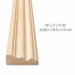 Moulures en bois massif sur mesure, moulures de plafond, plinthes, profilés décoratifs en bois pour murs, plafonds et portes intérieurs - Product Image 2