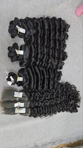 เครื่องทำผม Dream Hair DR02 แบบ Double Weft Double Drawn พร้อมผมเบบี้แฮร์  100% ผมแท้เวอร์จินจากเวียดนาม  สำหรับผู้หญิง  แบบลอนลึก # 1b - Product Image 1