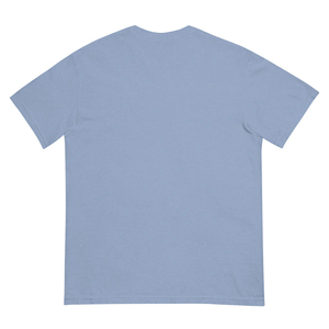 T-shirt pour homme bleu clair à manches courtes, col rond, 100% coton, coupe classique, décontracté, couleur unie, jersey tricoté, teinture unie - Product Image 3