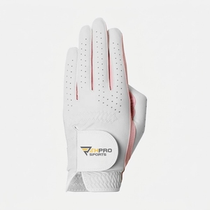 Gant de golf blanc pour gaucher, logo personnalisé, fabricant de gants de golf en cuir Cabretta de style souhaité pour usage en golf - Product Image 5