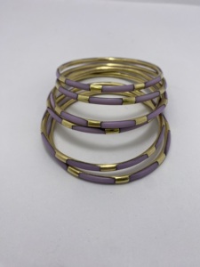 Unique <b>Resin</b> Brass Bangles Red & Ivory Color Handcrafted and Trendy Gift for Women Accessories Manufactured by handforge - Product Image 5