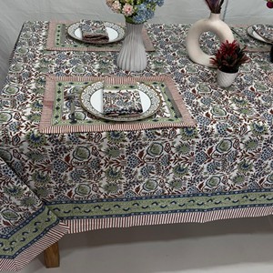 Floral Printed Cotton <b>Tablecloth</b> Rectangle Traditional Chinese Style Washable Home Use Cotton <b>Tablecloth</b> <b>Square</b> Covers - Product Image 6