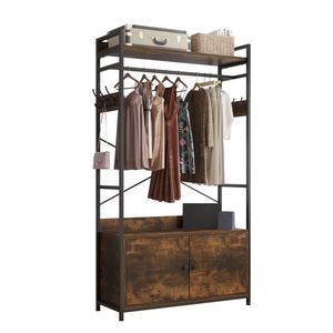 Armadio Guardaroba Grande e Robusto Autoportante con Scaffali Multipli per Stoccaggio - Product Image 4