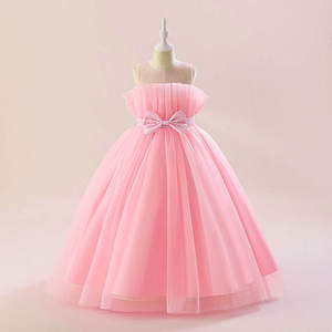 Vestidos de Princesa al por Mayor para Niñas, Vestido de Fiesta de Tul para Boda, Vestido de Dama de Honor con Flores 3D de Fábrica - Product Image 1