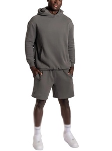 Ensemble sweat à capuche et short personnalisés Ensemble sweat à capuche et short unisexe pour femmes Ensembles de shorts et sweatshirts pour hommes - Product Image 2