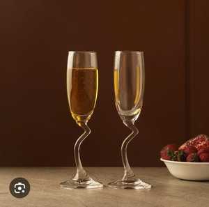 Cadeau d'Anniversaire et de Noël : Verre à Vin Élégant et Fin pour Flûtes, Tige Courte, Base Luxe, Tasse à Boisson Écologique - Product Image 4