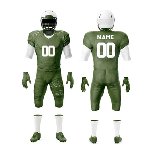 Uniforme de football américain à manches courtes, design unique, haute qualité, 100% polyester, évacuation de l'humidité, personnalisable, vente en gros, pas cher - Product Image 6