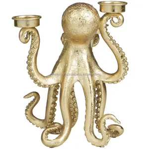 Candelabro Vintage de Latón con Bambú, Decoración Ecológica Hecha a Mano para Navidad, Bodas, Hogar, Uso Religioso y en Restaurantes - Product Image 1