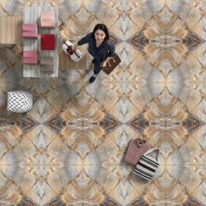 Carrelage de sol espagnol en porcelaine polie de couleur gris foncé 60x120 pour la maison et le bureau, tapis utilise un Design de sol en céramique de 600x1200mm - Product Image 6