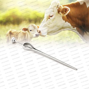 Dilatador de Tetina Veterinario de Acción de Tornillo de 13 cm de Acero Inoxidable, Instrumento para Vaso Mamario de Vacas Lecheras, para Ganado y Cuidado de Animales - Product Image 1