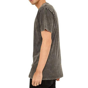 T-shirt Homme Respirant de Haute Qualité, Délavé à l'Acide, Style Streetwear, Logo Personnalisé, Coupe Oversize, Vintage, pour Hommes - Product Image 2