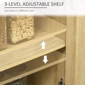 Credenza Ecologica con Ante in Rattan, Legno di Mango e Quercia per Arredamento Sala da Pranzo e Soggiorno - Product Image 5