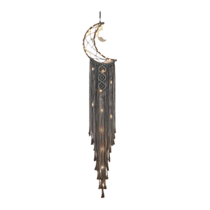 Buen Vendedor, Decoración Boho, Tapiz de Macramé Tejido con Hojas, Tapiz para Colgar en la Pared, Atrapasueños, Accesorios para Niños - Product Image 3