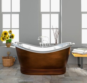 Luxury Freestanding Copper <b>Bath</b> Tub Hammered Design Bathroom Fixture at Cheap Price - Product Image 5