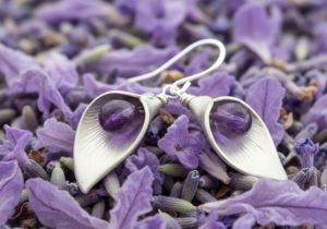 925 <b>Silver</b> Leaf <b>Drop</b> <b>Earrings</b> with Amethyst Gemstone Bohemian Style Women's Jewelry Everyday Wear Party Gift - Product Image 3