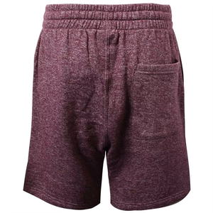 Pantalones Cortos Bermuda de Punto Color Granate para Hombre, Cintura con Cordón, Casuales de Verano con Bolsillos Laterales - Product Image 2