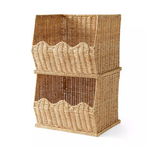 Cesta de Ratán, Superventas, Tendencia Actual, Hecha a Mano, Natural, Ecológica, Organizador de Almacenamiento, Decoración del Hogar, Multiusos, para Ropa - Product Image 1