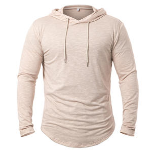 Sweats à capuche athlétiques légers pour hommes Chemise à capuche de sport à manches longues - Product Image 2