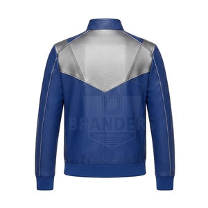 Conjunto Deportivo Urbano de Cuero para Hombre con Chaqueta de Cierre Completo y Pantalones Coordinados, Ropa Moderna de Moda Urbana - Product Image 4