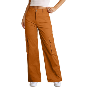 Pantalones Deportivos de Invierno para Mujer, Cintura Media Elástica, Corte Holgado, Frente Plano, Forro Polar Térmico Transpirable, con Bolsillos - Product Image 5