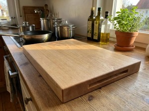 Planche à découper en bois massif, planche à découper de cuisine, respectueuse des lames, planche à découper en bois pour la cuisine - Product Image 3