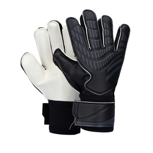 Football Goalkeeper Gloves Full Finger Non Slip Breathable Adjustable Wrist <b>Strap</b> Hook and Loop Closure Unisex Sports PU Leather - Product Image 1