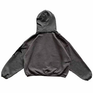 Sudadera con Capucha Super Square Acid Wash de Alta Calidad, Felpa, Personalizable, Talla Personalizada, con Pedrería, Estilo Urbano, Invierno, Algodón/Poliéster - Product Image 2