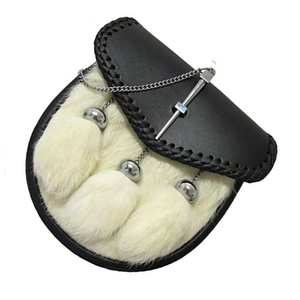 Sac Sporran en fourrure de lapin, style tendance, pour kilt écossais, avec design et logo personnalisés, prix de gros 2026 - Product Image 4