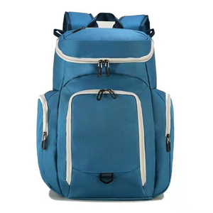 Custom Casual Baseball <b>Backpack</b> Zipper Closure Shoe Compartment Sports <b>Rolling</b> Bat Bag Polyester Unisex High Quality Sports - Product Image 1