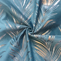 Nouveau Design 100% Polyester Super doux tricoté velours tissu feuille Hollande velours et bronzant velours rideaux pour Textile à la maison