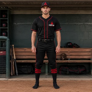 Baseball Uniform High Performance <b>Athletic</b> Apparel Built With Durable Breathable Fabric For Baseball Practice Competitive - Product Image 1