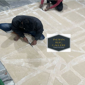 Alfombra lavable hecha a mano de lana Natural NZ, auténtica alfombra marroquí de Beni Ourain, Azilal - Product Image 6