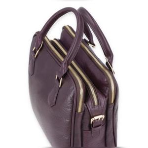 Luxury Dark Brown Leather <b>Top</b> Handle Satchel Bag for Women with Detachable Adjustable Crossbody Shoulder Strap - Product Image 3