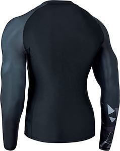 T-shirt de compression respirant à manches longues pour homme, protection solaire par sublimation, tendance du moment - Product Image 4