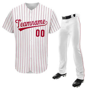 Uniformes de Béisbol al por Mayor OEM 100% Poliéster, Diseña Tus Propios Uniformes de Béisbol y Sóftbol para Hombre, Conjunto de Camiseta y Pantalón - Product Image 2
