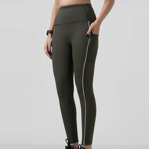 Leggings de compresión alta, ajustados, para gimnasio, yoga, de secado rápido, antibacterianos, con efecto push-up y levantamiento de glúteos. - Product Image 1