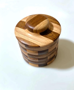 Tarro de Especias de Madera Hecho a Mano con Tapa, Diseño Clásico, Ecológico, Hermético, Apto para Lavavajillas, Gran Capacidad para Uso en la Cocina - Product Image 5