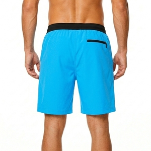 Custom Men's High Street Style Gym Shorts Breathable Quick Dry <b>Athletic</b> Workout Running Shorts Elastic Waist Zipper Side Pockets - Product Image 2