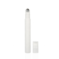 En stock – Flacon roll-on de 10 ml, haut, pour échantillons de déodorant et de parfum, avec embout métallique et plastique, idéal pour les huiles essentielles