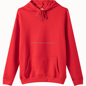 Sweat-shirt à capuche en molleton 100% coton blanc personnalisé avec logo à prix avantageux pour hommes - Product Image 4