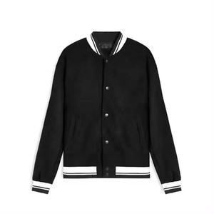 แจ็กเก็ตเลตเตอร์แมนสำหรับผู้ชายแขนเสื้อหนังปักลายโลโก้ตามสั่งสำหรับฤดูหนาว - Product Image 5