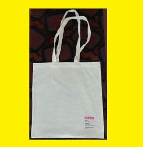 Bolsa de Algodón Natural de 130 GSM, Multiusos, Duradera y de Grosor Medio, Bolsa de Compras de Algodón con Buena Durabilidad - Product Image 1