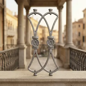 Barandilla de Balcón de Hierro Fundido, Soporte Decorativo de Pared, Diseño Tradicional, Barandillas para Escaleras, Resistentes al Óxido - Product Image 4