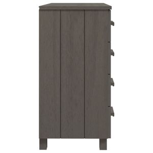 Credenza HAMAR grigio chiaro in legno massello pino 31.1 "x 15.7" x 31.5" - Product Image 4